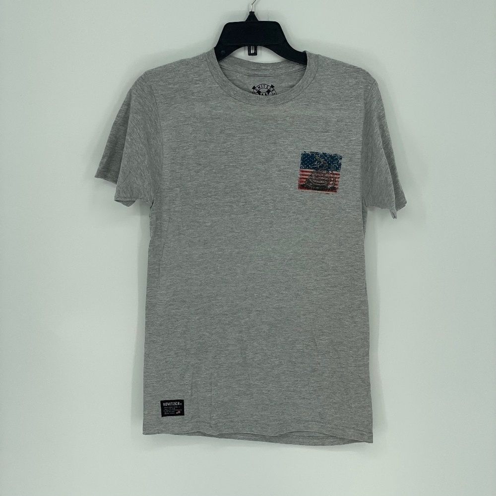 HOWITZER Tread Square Gray Short Sleeve T-Shirt